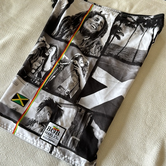 Men’s Bob Marley Vintage Billabong Board Short, Size:38 - Picture 7 of 8